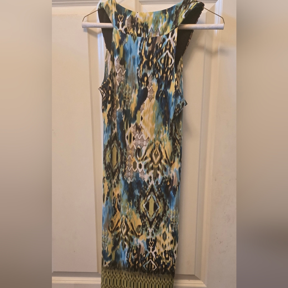 B Darlin Multicolor Patterned Beaded Neck Beautif… - image 3